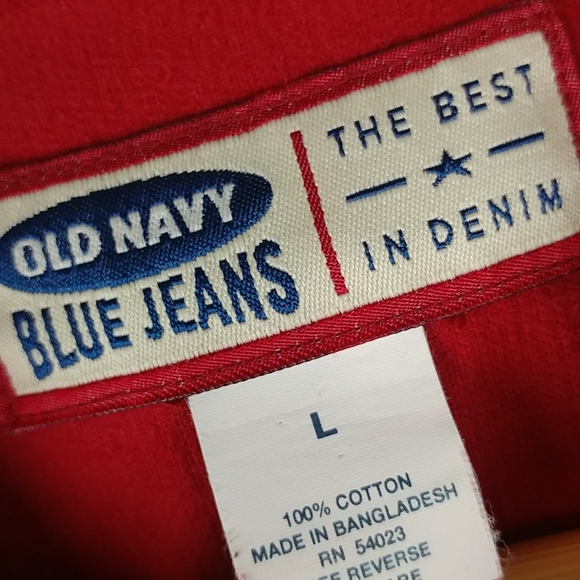 Women's Red Corduroy Trucker Jacket - Picture 4 of 4